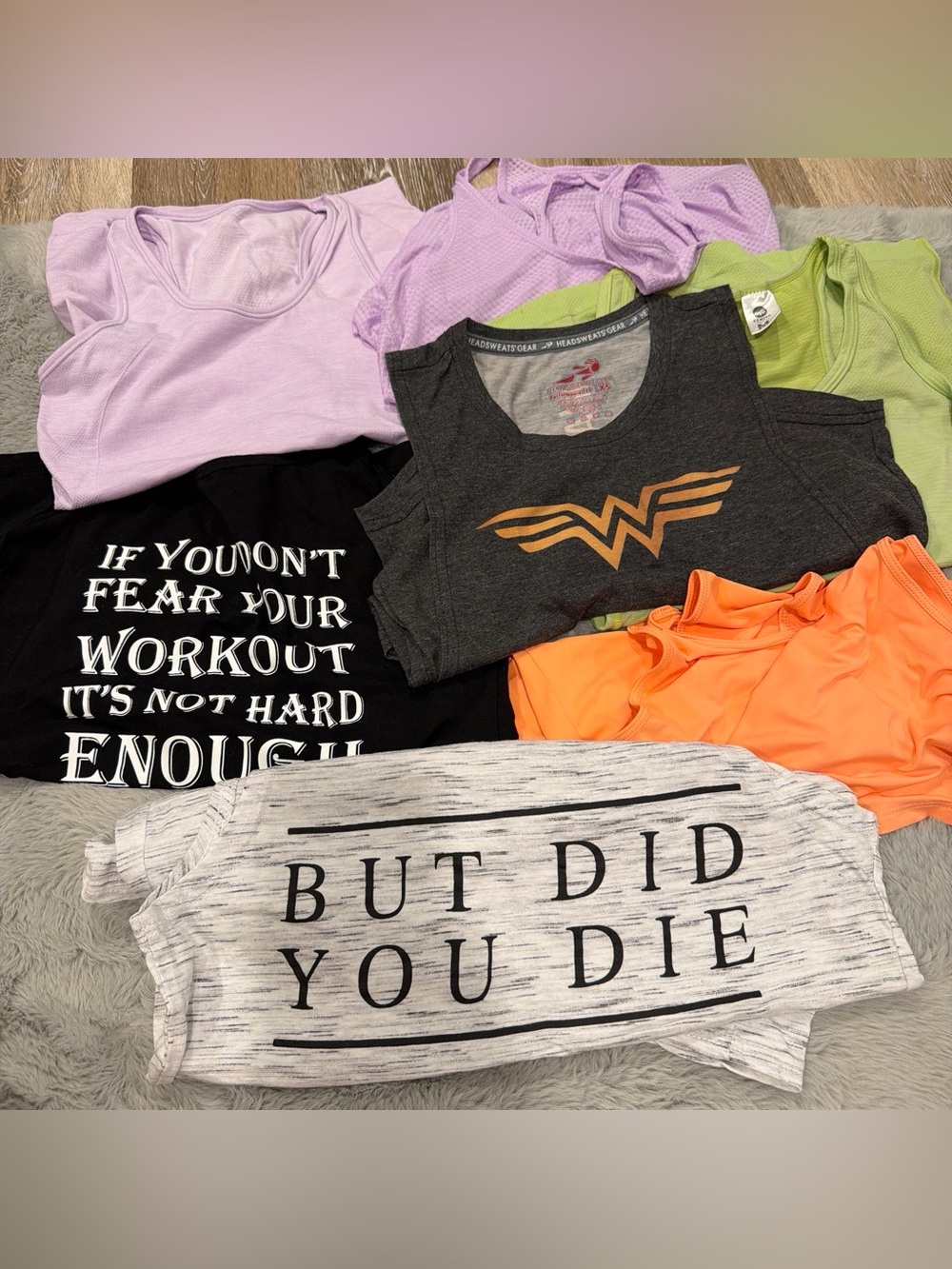 7 bundle Active Tank Tops - small